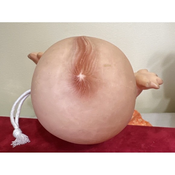 Retro Kewpie Doll 10" Large Green Feather - Picture 10 of 10